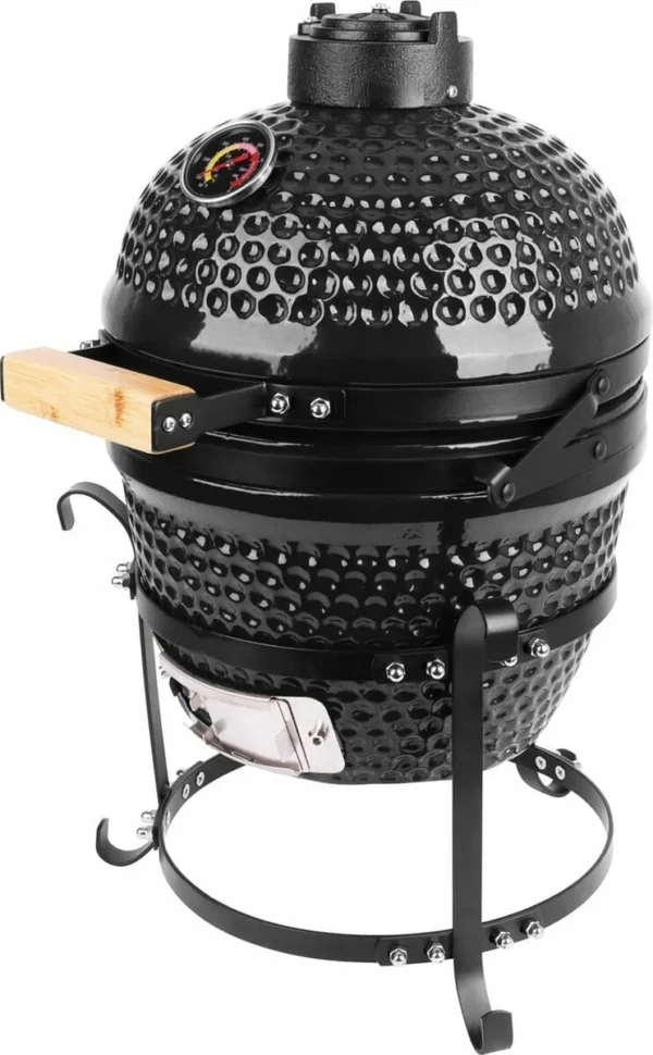Kamado BBQ 13 inch – zwart (laatste = showmodel) - Afbeelding 5